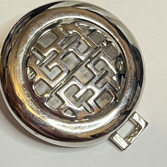 Dotty Smith Round Celtic Open Work 2 piece Interlocking silver Tone belt Buckle - Picture 5 of 8